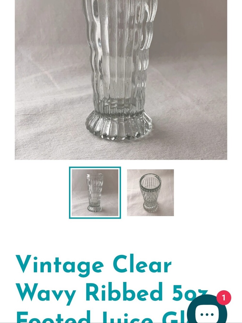 Jeannette Glass Vintage Tumblers